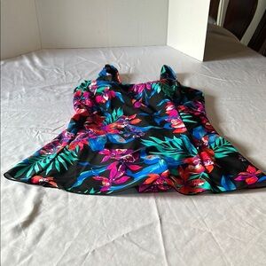 Vibrant Floral Sleeveless Blouse